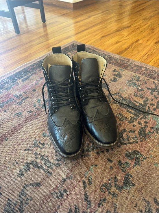 Stacy Adams Other - Stacy Adams Black Leather Wingtip Chukka Boots